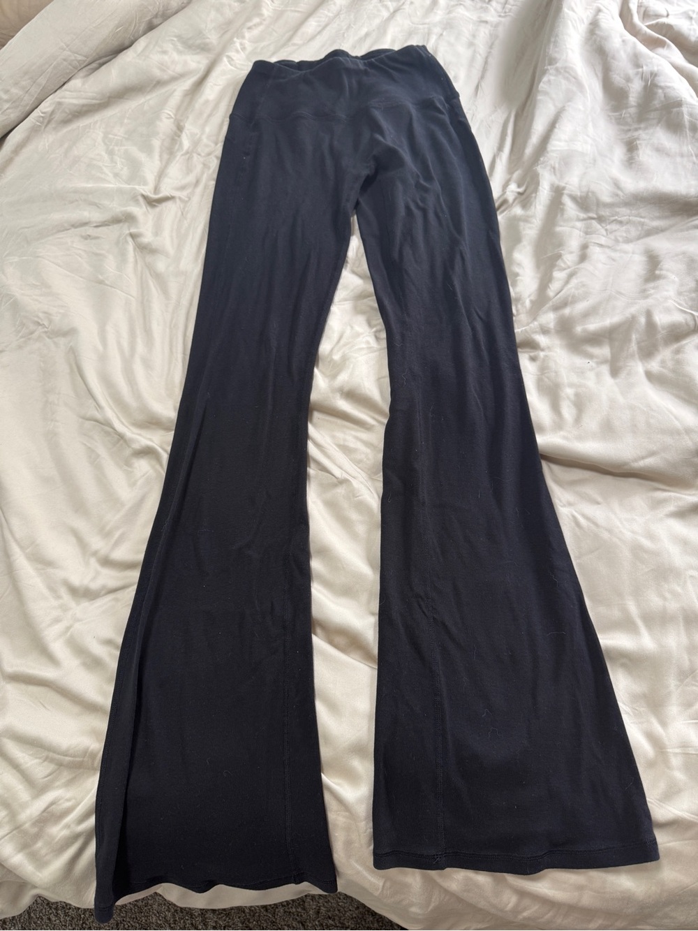 Layere Organic Cotton Black Flared Leggings